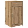 Makeup Table with Mirror Lighting (2 pcs) Brown Particleboard
