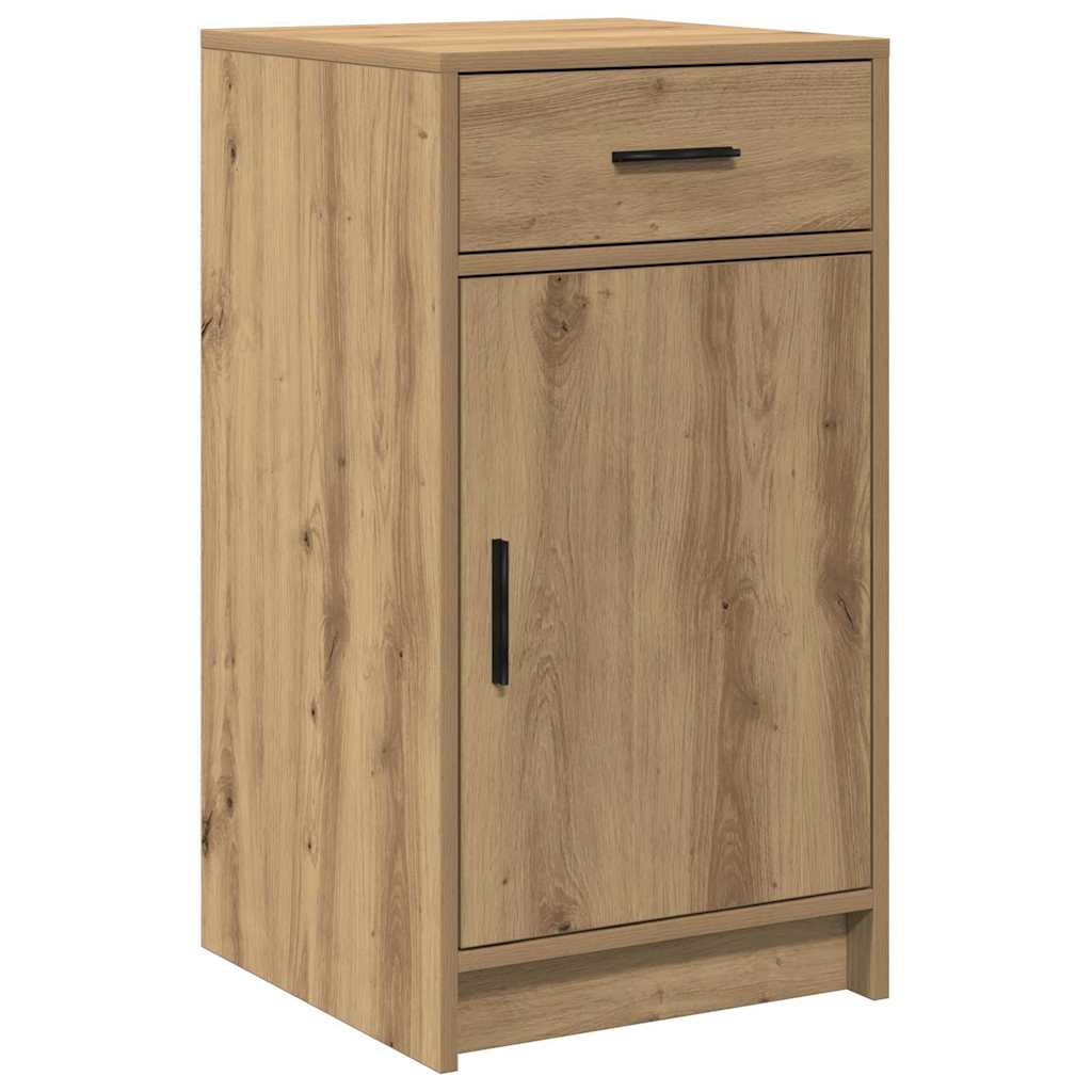 Makeup Table with Mirror Lighting (2 pcs) Brown Particleboard