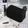 1pc Moonlight Black Horse 2D Flat Printing Double-Layer Flip Black Pencil Case - Back-To-School Essential Pencil Box, Daily Multi-Functional Makeup Ba