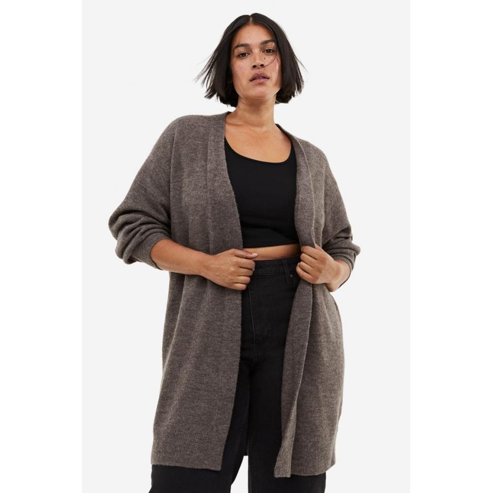 

Длинный кардиган HM Dark Taupe