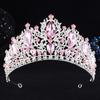 Water Drop Shape Tiara Hair Crown Rhinestone Bridal Wedding Crown Hair Accessories  Party Event