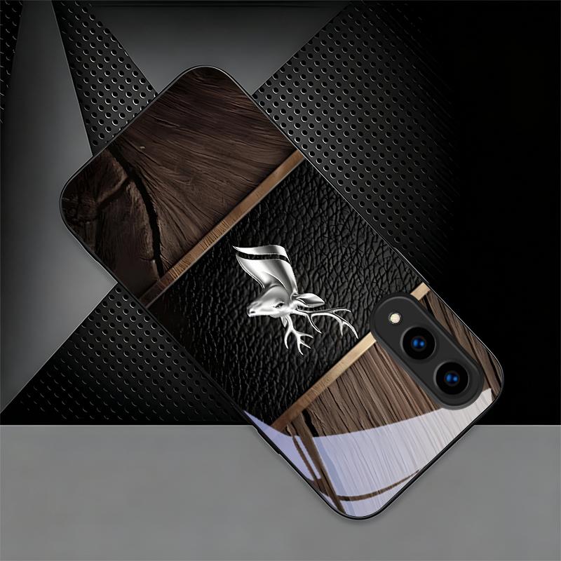 Elite Metallic Stag Black Phone Case For Samsung Galaxy S26 Ultra S25 Edge S24 FE S23 Plus S22 S21 S20 S22 S24 Glass Back Cover