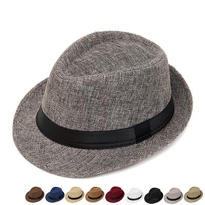 Herren Outdoor Freizeit Sonnenschutz und Sonnenschutz Zylinder Damen Sommer Mode Trend Vielseitige Strohhüte Jazzhüte