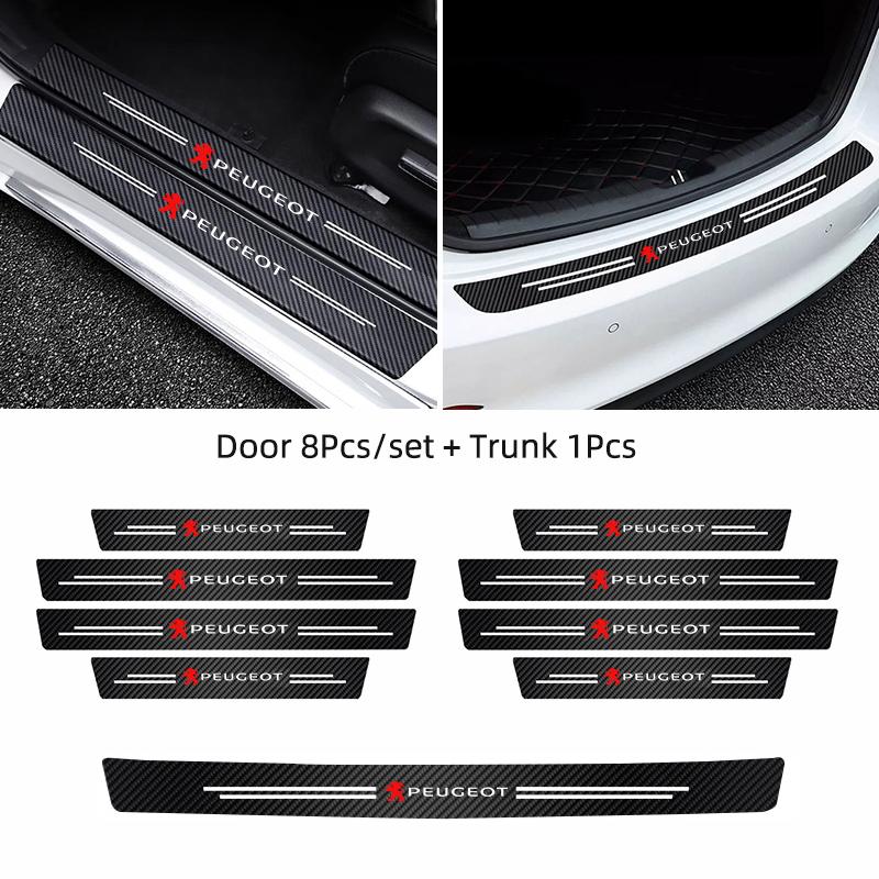 Samolepky na dveře auta Prahové Anti-šlápnutí Ochranná nálepka Pro Peugeot 408 308 5008 208 2008 3008 Landtrek Rifter 508 301 108