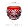 Japanese Edo Kiriko Sake Set Carved Glass Sake Cup And Decanter Luxury Sakeware