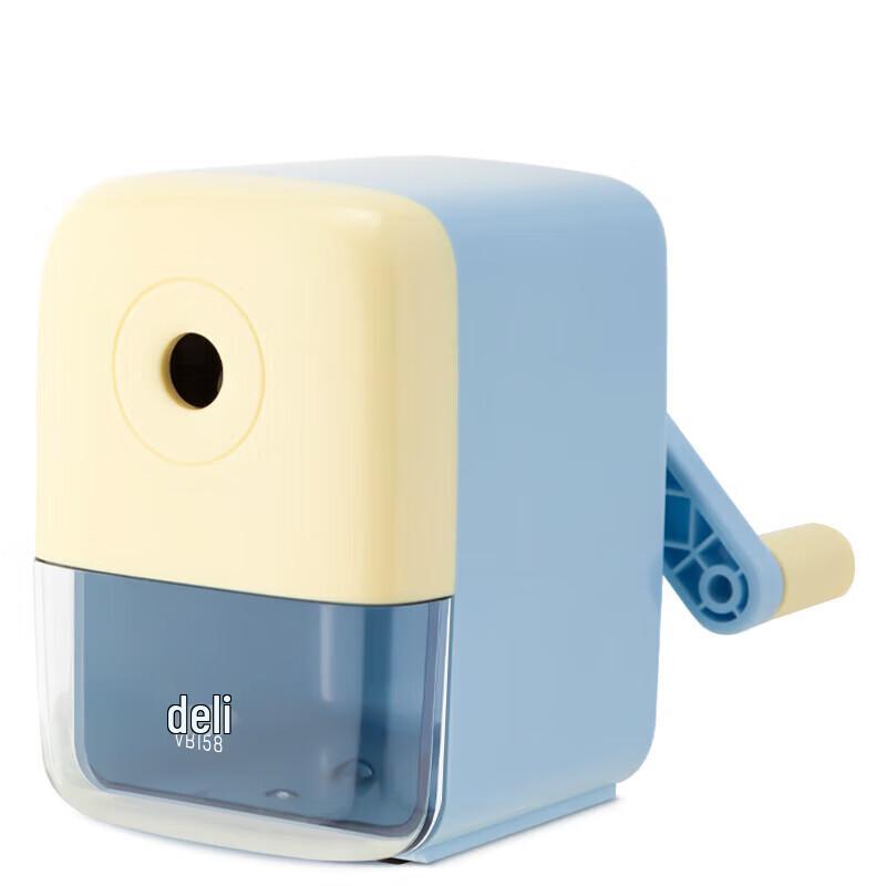 Deli Manual Pencil Sharpener with Auto-Feed and Adjustable Tip