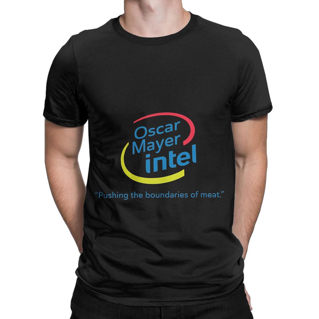 Oscar Mayer Intel Novelty 100% Cotton T-Shirt Oscar Mayer Tops Tees For Men