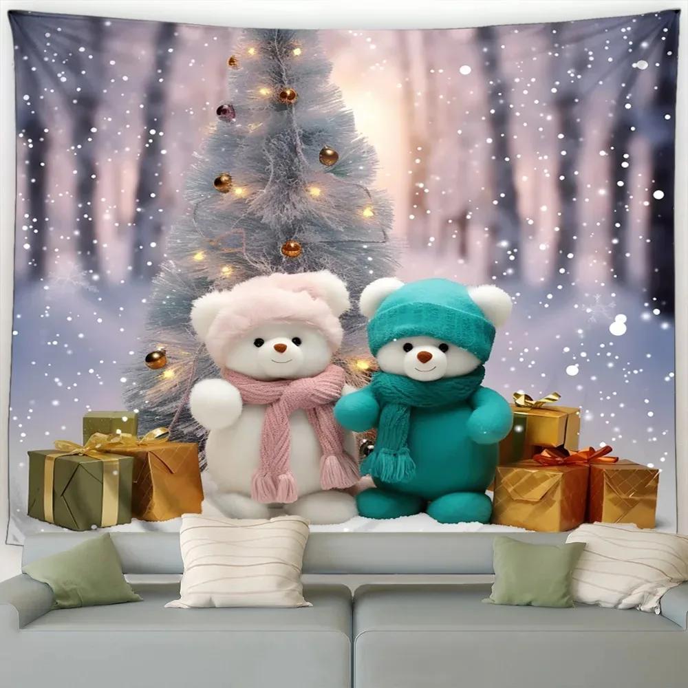 Crăciun Drăguț Om de Zăpadă Pom de Crăciun Tapiserie Dormitor Sufragerie Acasă Decor de Crăciun