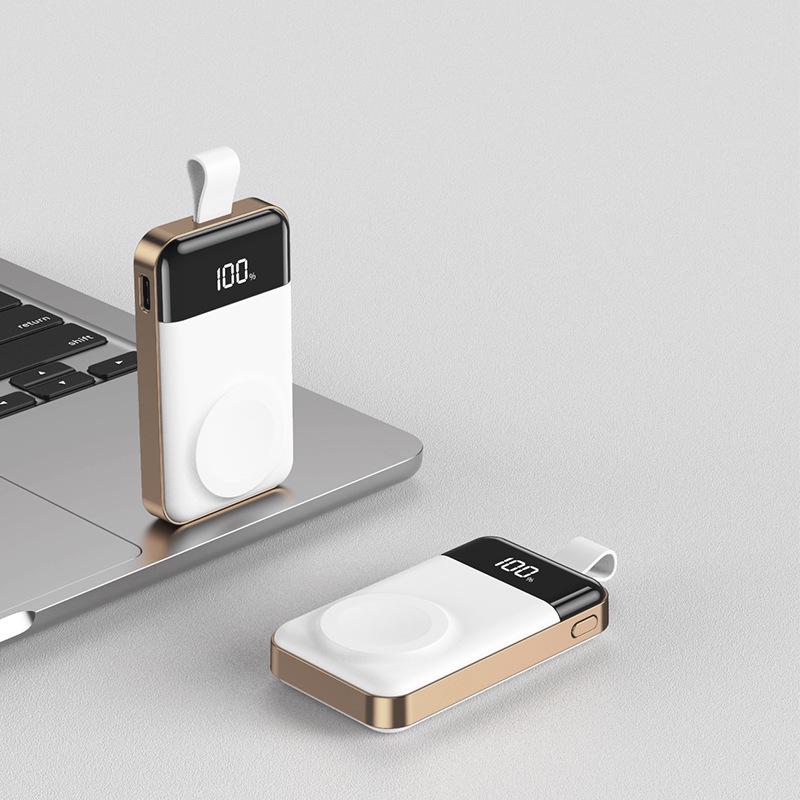 2000mAh Wireless Charger for Apple Watch Series 1-9: Portable Power Bank