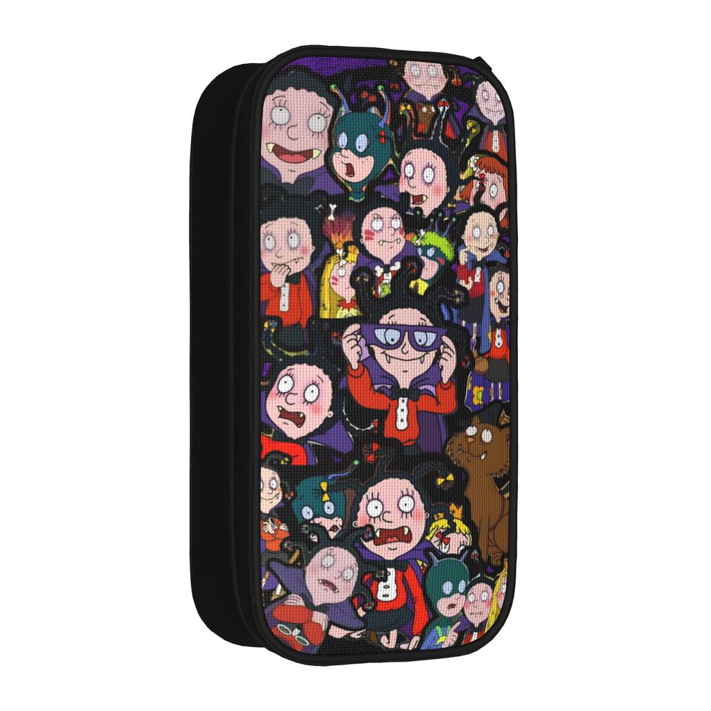 Mona The Vampire Anime Pencil Case New Pen Bag Girls Boys Big Capacity School Supplies Zipper Pencilcases