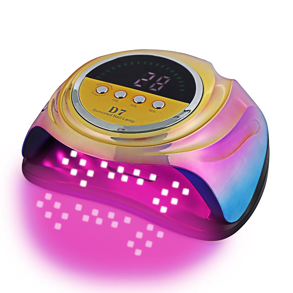 

2023 НОВАЯ лампа для ногтей 208 Вт УФ-светодиодная сушилка для ногтей для отверждения гелей, лаков с умным датчиком, оборудование для маникюра и салона красоты, бренд EU