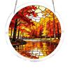 Acrylic Jigsaw Puzzle Suncatcher 83 Pcs DIY Puzzles Craft Kit for Adults Colorful Window Hanging Ornament for Women Men Home Garden Decor
