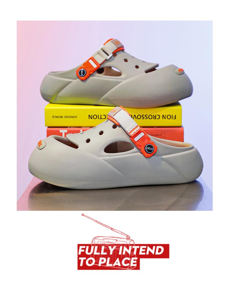 Unisex Summer Garden EVA Hole Shoes: Casual Outdoor Sandals & Trendy Beach Baotou Slippers