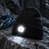 Hands Free LED Hat for Daily Life Knitted with Detachable Light Rechargeable Warm Winter Cap Outdoor Sports Built in Flashlight Safety Illumination
