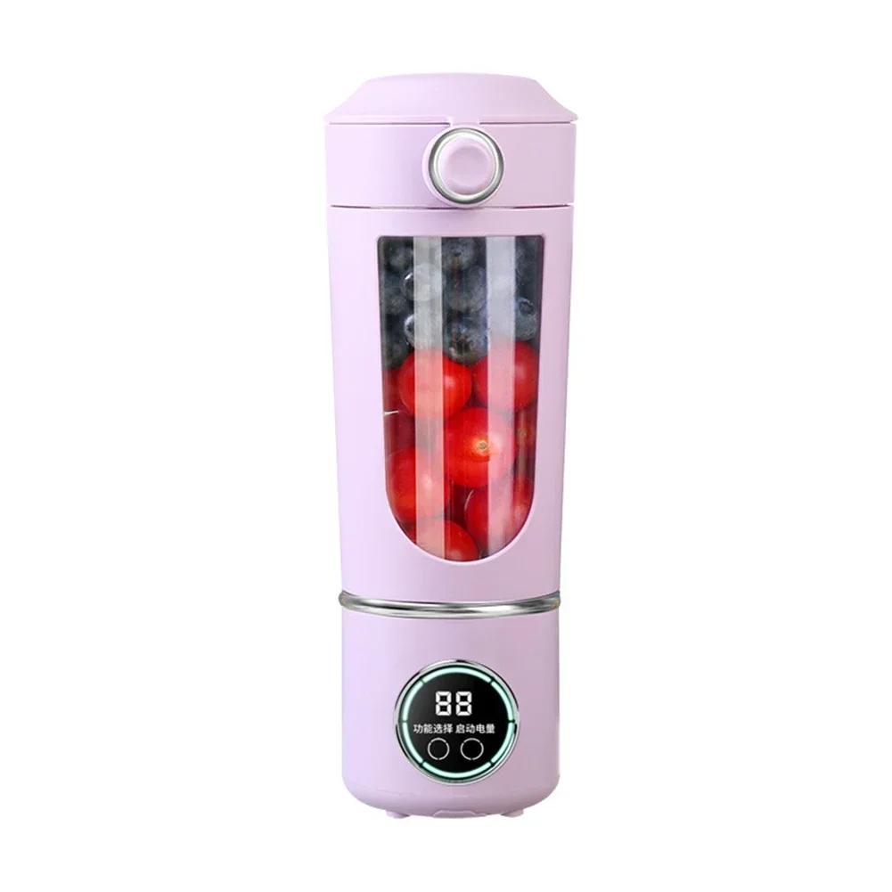 

Stainless Steel Electric Blenders 700ml Juice Maker Blender 12 Leaves Strong BPA-free Smoothies/Ice Fruits/Nuts Blender Bottle фиолетовый