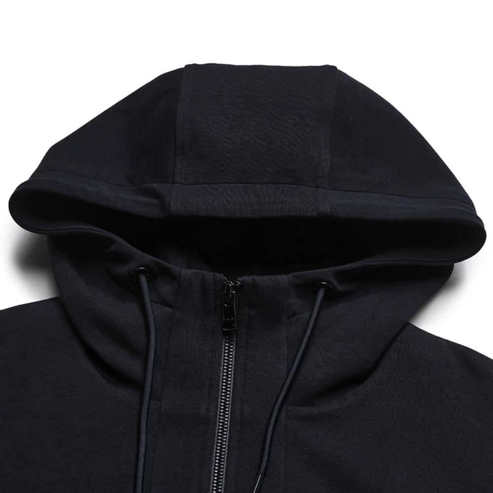 Fila White Fashion Classic Versatile Simple Sports Casual Loose Knit Hooded Jacket Women jackets Legendary-Blue F11W613507FNV