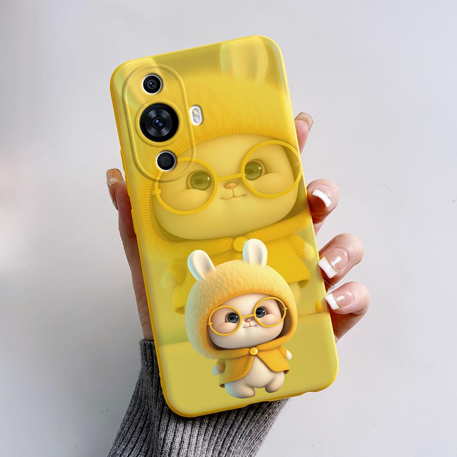 Für Huawei Nova 11 Hülle Niedliches Kaninchen Panda Bemalte Silikon Handyhüllen Abdeckung Für Huawei Nova 11 Nova11 Pro 11pro Nova11pro Funda