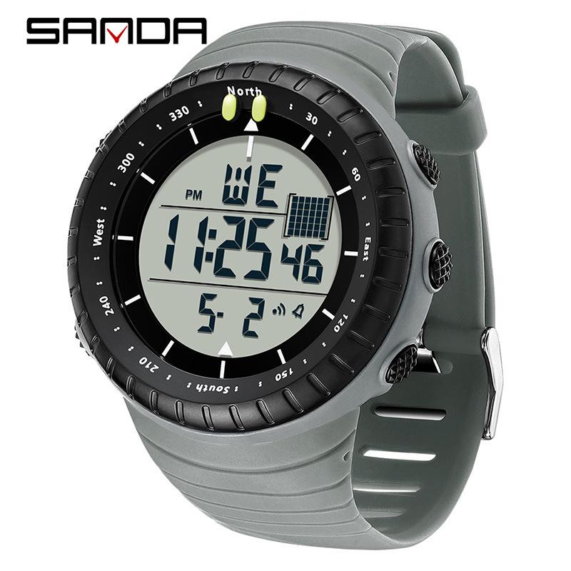 Sanda Cold Light Large Screen Waterproof Digital Sports Watch