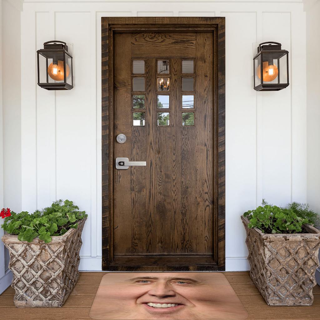 Nicolas Cage Front Door Floor Entrance Mat Outdoor Funny Meme Bathroom Kitchen Doormat Garage Carpet Rug