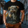 XXS-6XL Plus Size T-Shirts for Men Funny Cartoon Animal 3D Print Short Sleeve Tops Tees Summer Men's Casual Clothing Pullover