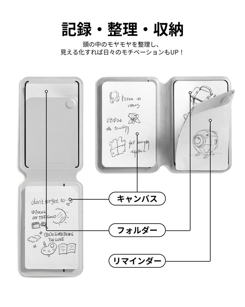 MOFT Inspiration Note Mini MagSafe Folding Ballpoint Pen for iPhone with Iron [Official Retailer] Planner, Compatible, 16/15/14/13/12 Series,