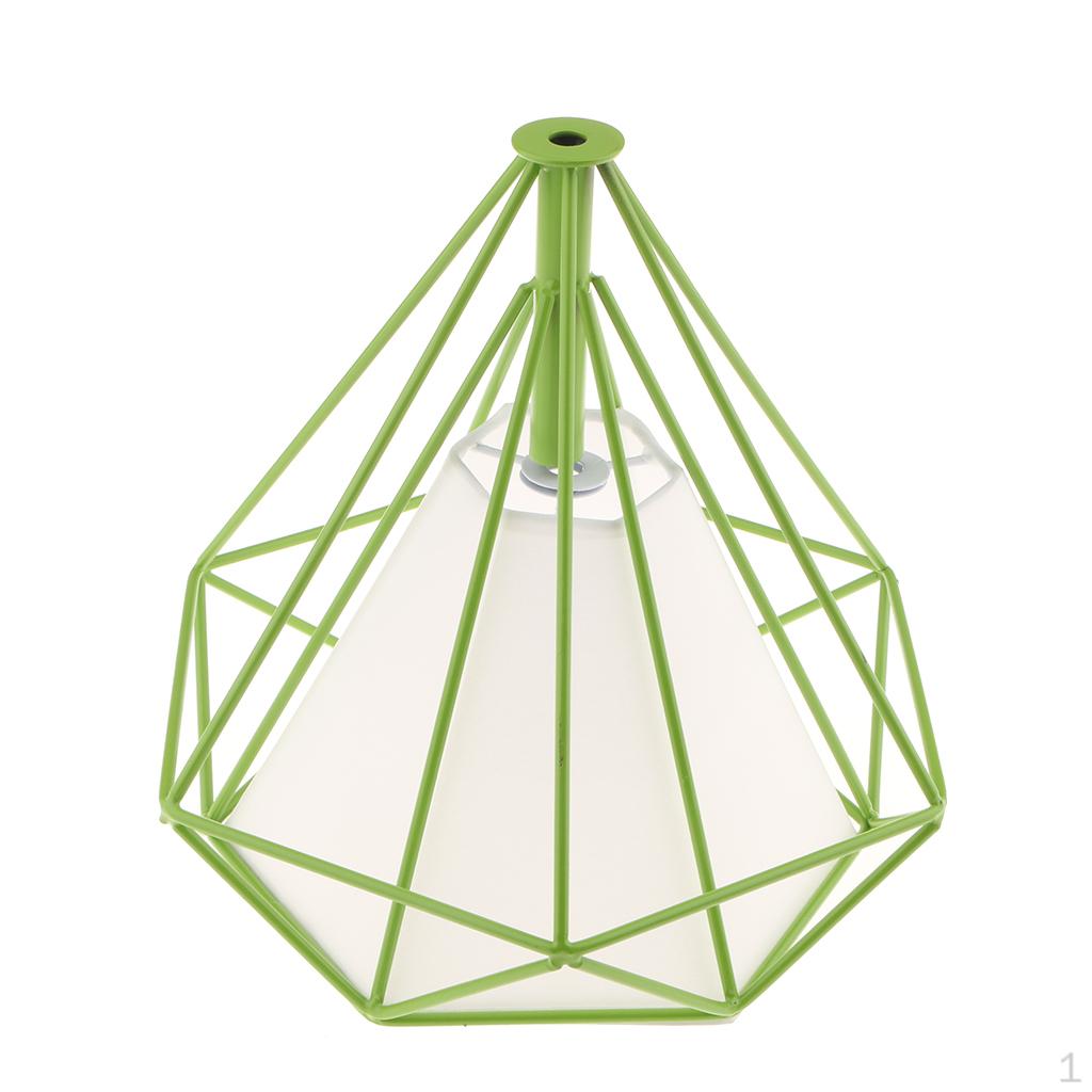 Metal Diamond Bulb Guard Lamp Cage Light Lampshade 12 Colors
