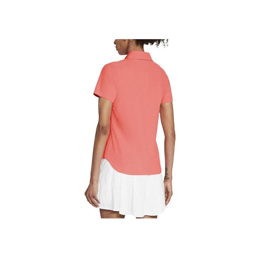 Nike Dri-Fit Flex Ace Comfortable Soft Skin-Friendly Solid Color Short Sleeve Golf Shirt Women Tops CU9350-854