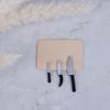 4Pcs 1:12 Dollhouse Miniatures Kitchen Cutting Board Knife Set Mini Toys