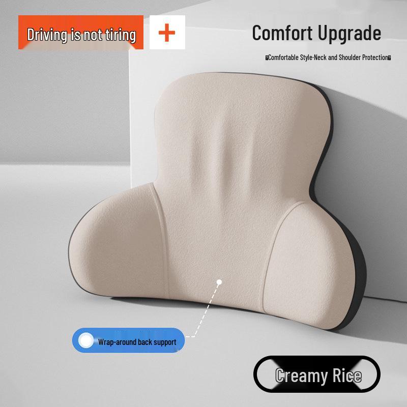 Compatible Headrest Neck Pillow & Lumbar Support Cushion for Lantu FREE, Taishan, Zhiyin, and Zhuiguang L Cars.