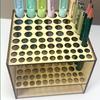 Wooden Frame Paint Brush Holder DIY Makeup Brushes Shelf Desk Organizer  Art Brush Organizer