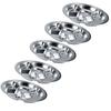 5Pcs Thicken 304 Stainless Steel Round Divided Service Plate Dinner Tray Tableware for Kid5?Section