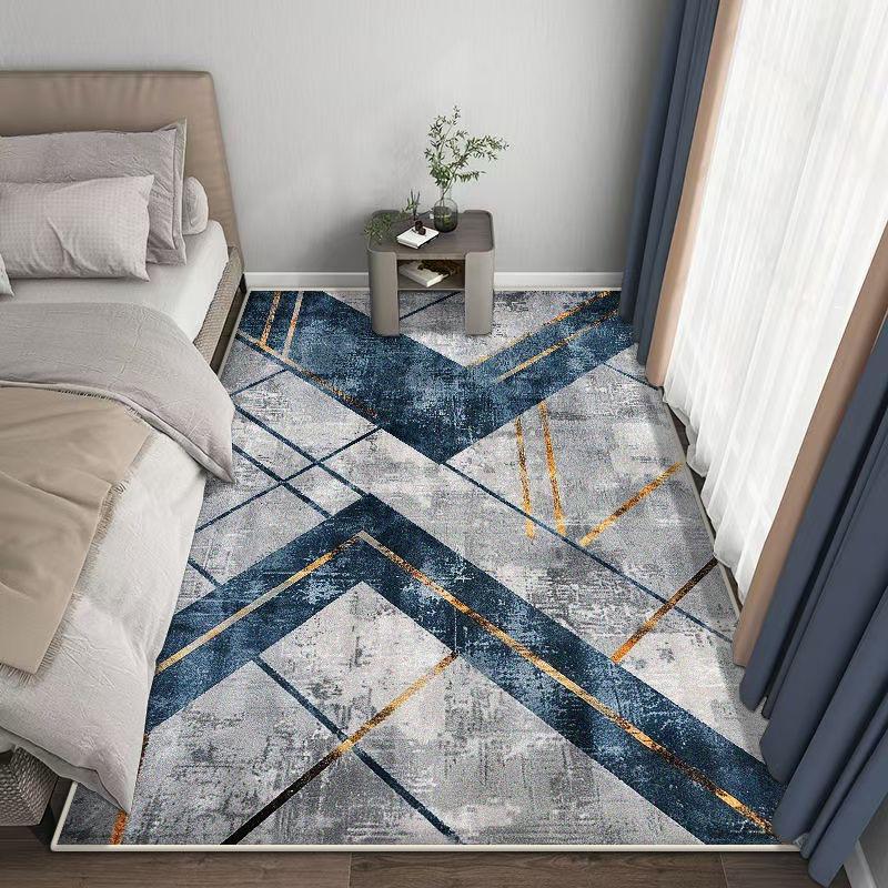 Modern Geometric Carpet Home Decoration Plush Rugs Living Room Big Size Light Luxury for Bedroom Sofa Tables Mat Gaming Room
