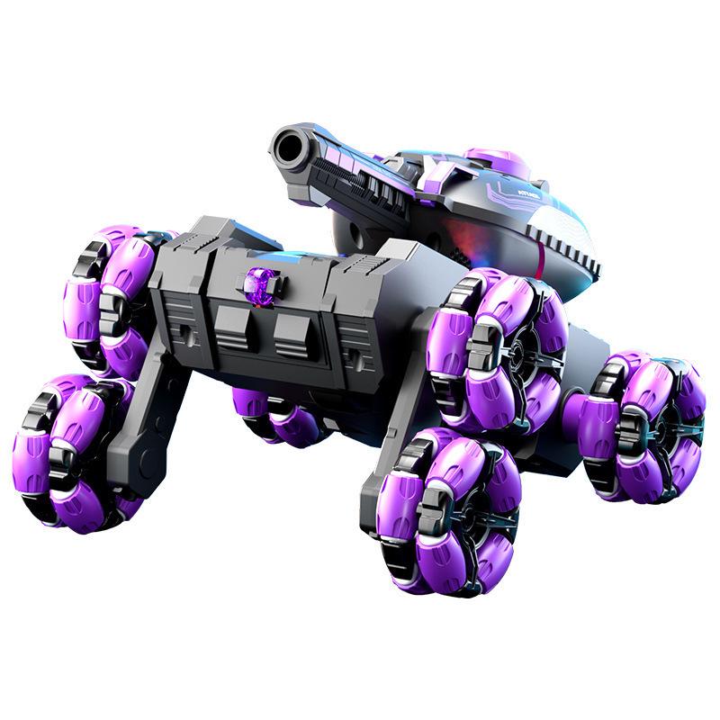 Tanc de cascadorii off-road cu telecomandă, cu detectare prin gesturi și cățărare cu șase roți