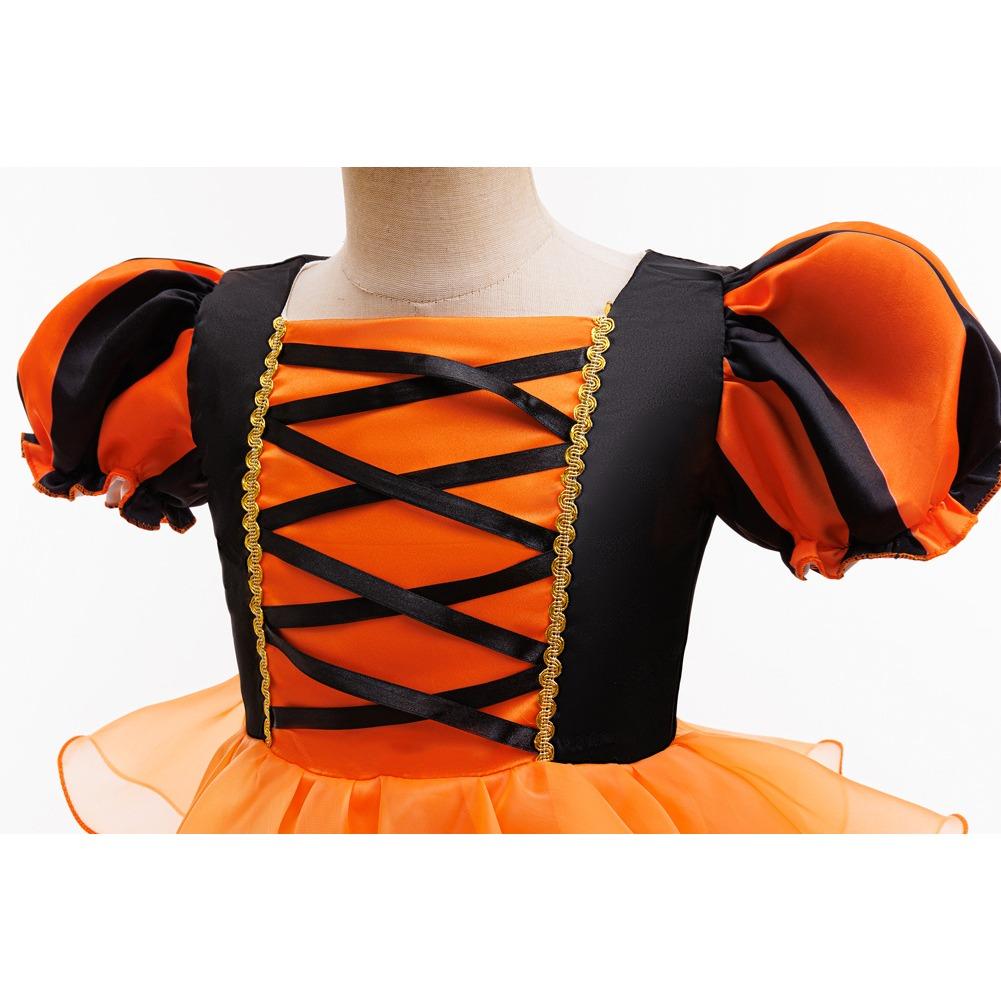 New Halloween Party Children's Gift Princess Dresses Middle and Large Children's Cake Dress Children's Dress Cosplay Performance Costumes 638