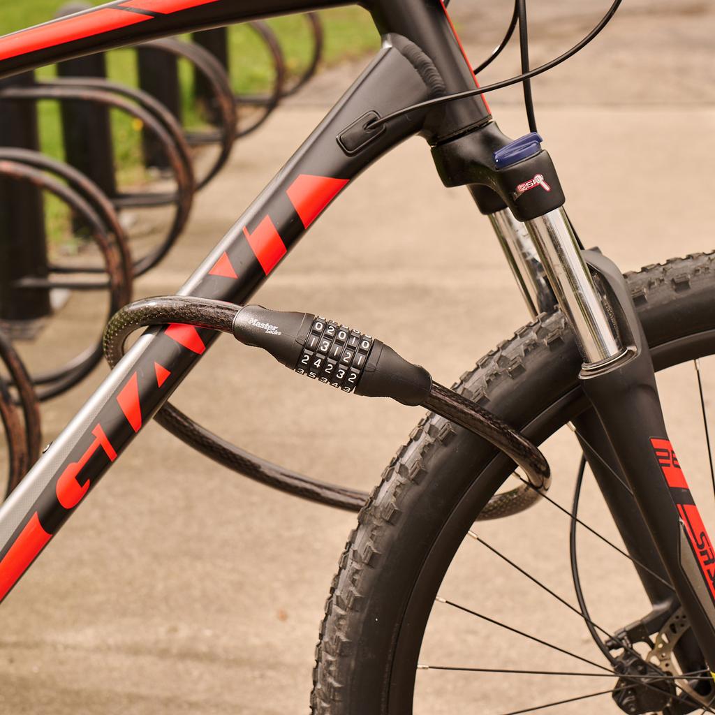 Master Lock Bike Lock Cable, 5-Digit Combination, 100 cm x 20 mm