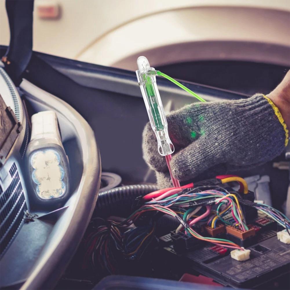 Car Circuit Diagnostic Tool LED Test Lamp With Shatterproof ABS Body And Sharp Probe For Transport Machinery Maintenance Repairs