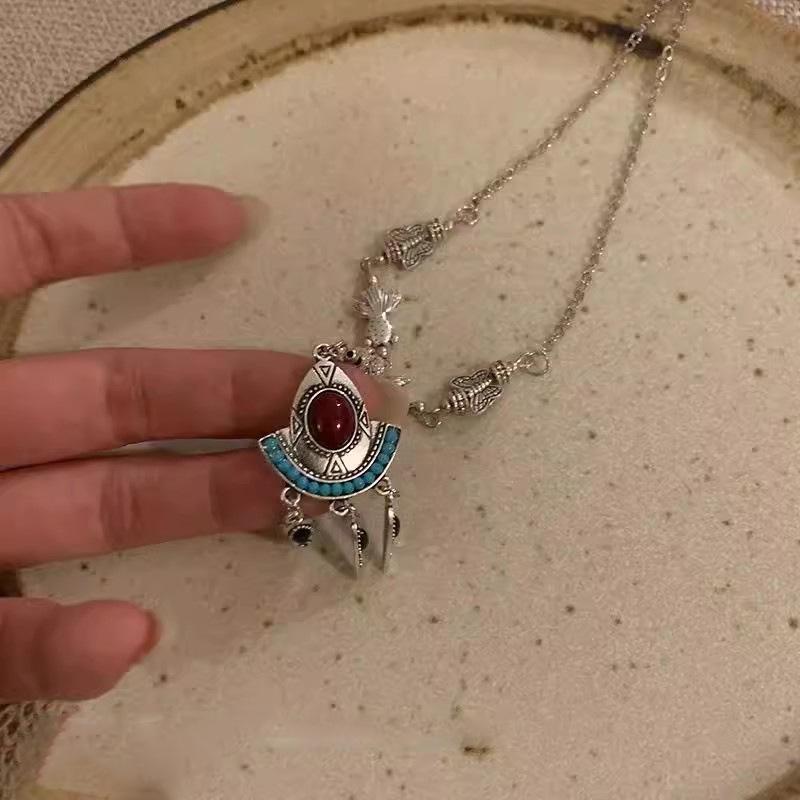 Bohemian Princess Tassel Forehead Pendant - Exotic Ethnic Style Hair Accessory