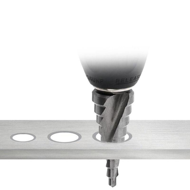 High Speed Steel 4241 Triangular Shank Spiral Groove Step Drill Pagoda Drill 4-12 4-20 4-32mm