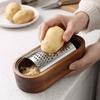Wood Handle Cheese Grater Stainless Steel Vegetable Shredder Chocolate Handheld Grater  Restaurant