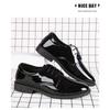 Large Size Mirror Men's Leather Shoes Business Dress Leather Shoes British Casual Men's Glossy Green Versatile