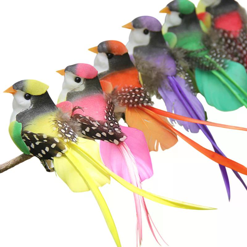 Swallow Tail Bird Clip Handmade Simulation Bird Plant-decorated artificial bird handicrafts for Ornament