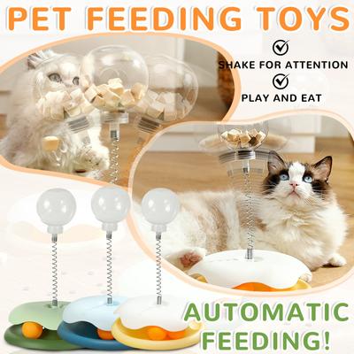 Cat Toys Leaking Food Ball Cat Teaser Cat Amusement Turntable Toy Self-hilarious Artifact Pet Supplies