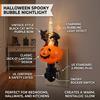 LED Halloween Black Cat Pumpkin String Lights, Party Decorative String Lights, Warm White Flashing, Waterproof, Battery-Powered