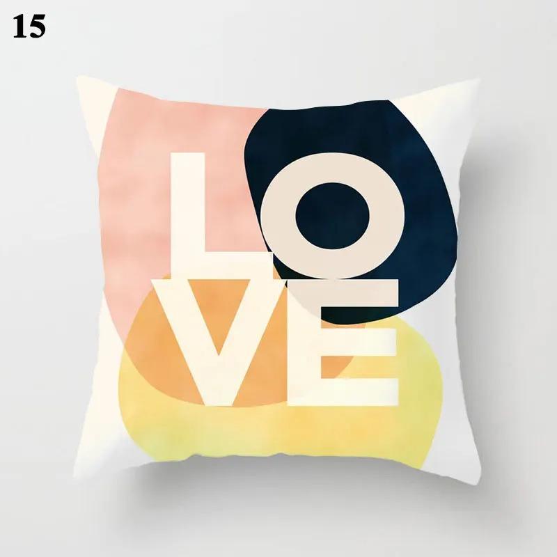 Office Living Room Home Pillowcase Abstract Geometric Decorative Pillowcase Car Ornaments