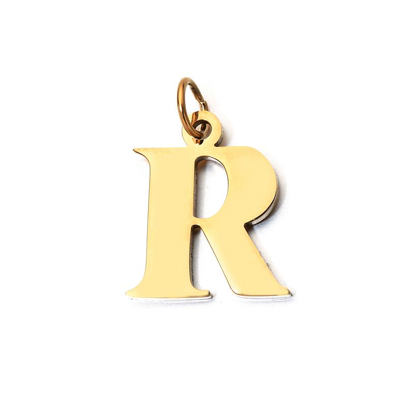 DIY 26-Letter Clavicle Chain Pendant: Personalized Stainless Steel Jewelry with a European and American Design Touch