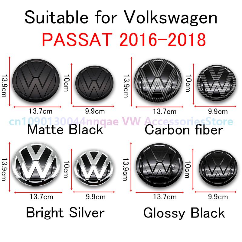 Für VW Volkswagen Jetta MK5 Golf ABS Auto Frontemblem Kühlergrill-Plakette Kofferraumplakette geeignet für Volkswagen Passat 2016 2017 2018 Lav