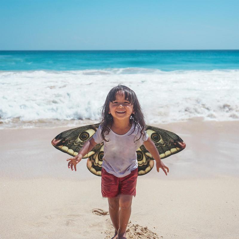 Kids Moth Wings Moth Wings Costume Cloak Shawl Butterfly Shawl Moth Cape For Girls Moth-Wings Dress-Up Pretend Play Party Favors