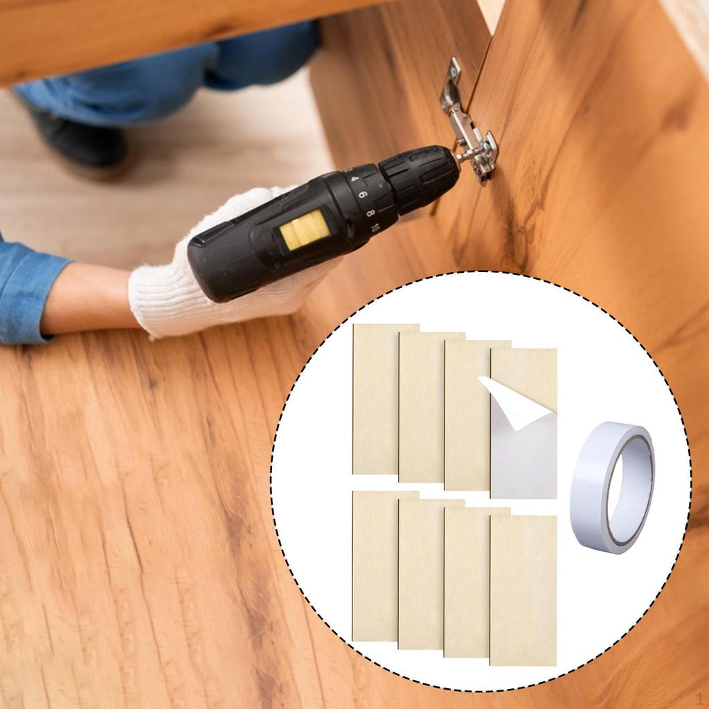 Cabinet Door Blank Hole Cover Plate Repair Parts Panel Fixing Attachment Professional High