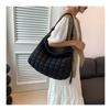 IELGY Diamond Embroidery Thread Cloud Bag Down Padded Jacket Bag Niche Pleated One-Shoulder Korean Version Cross-Body Large-Capac