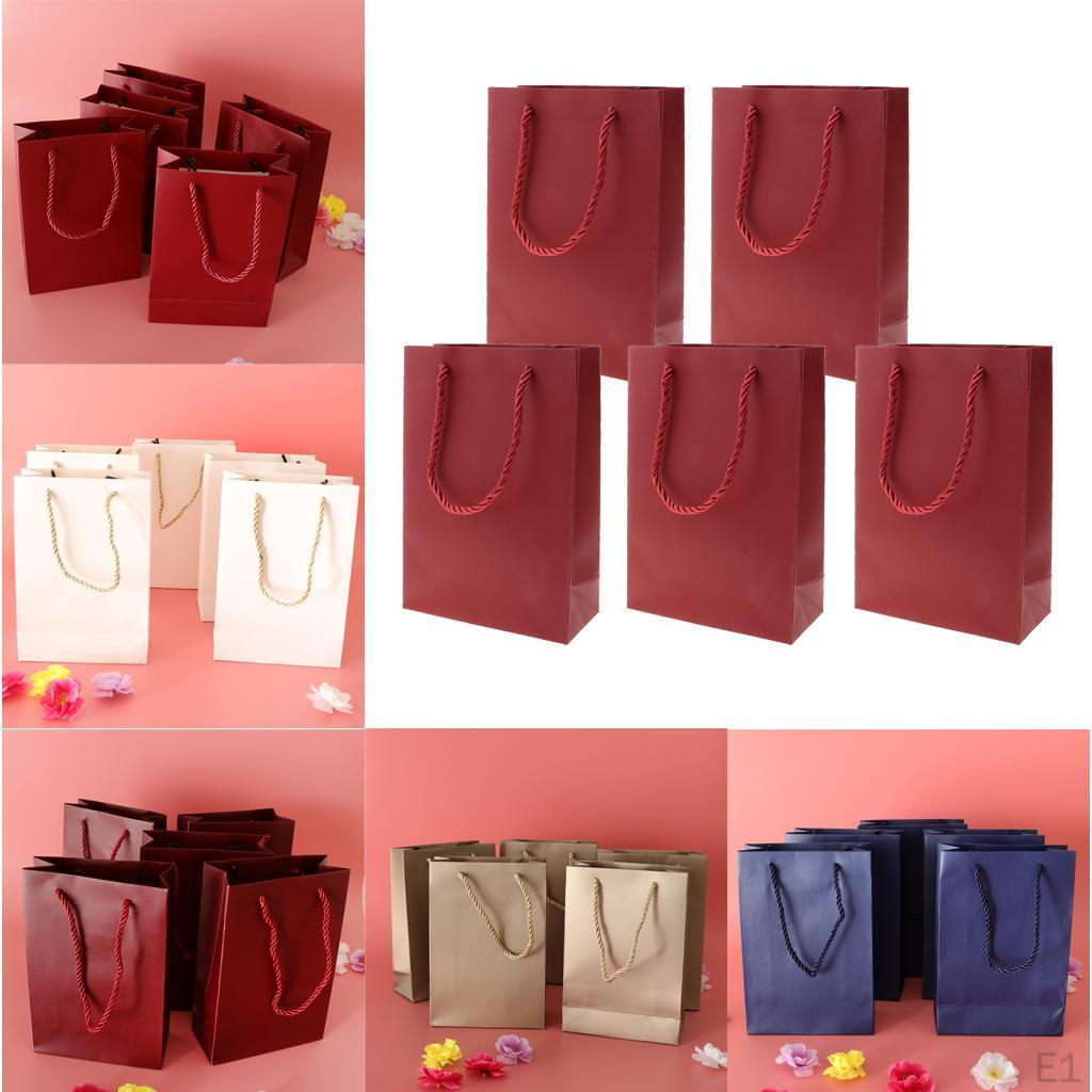 5 Pieces Paper Bags Jewelry Shopping